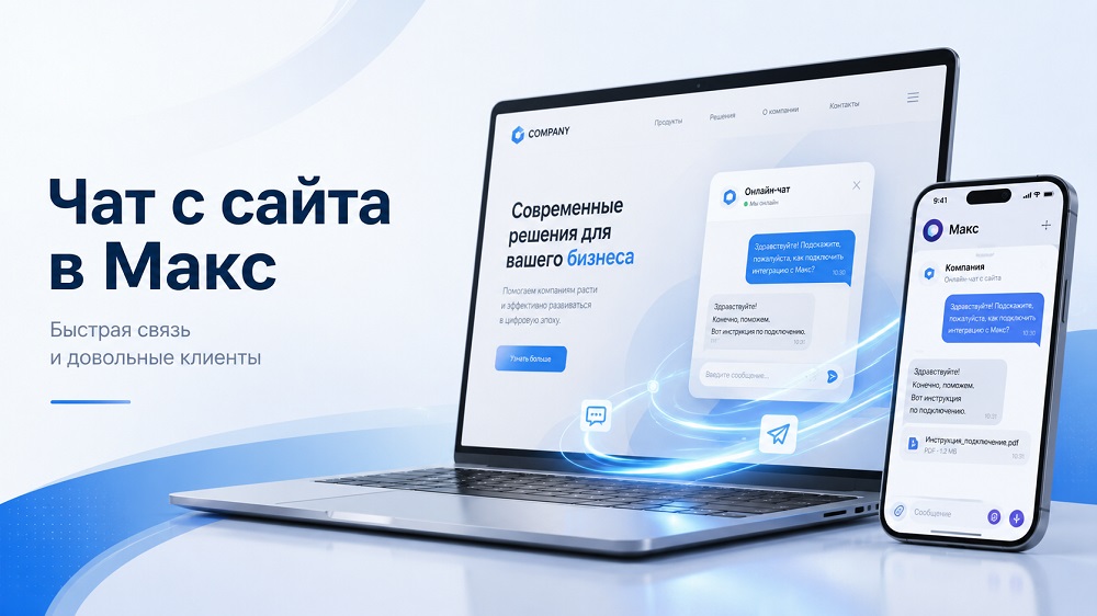 Чат из сайта в Макс